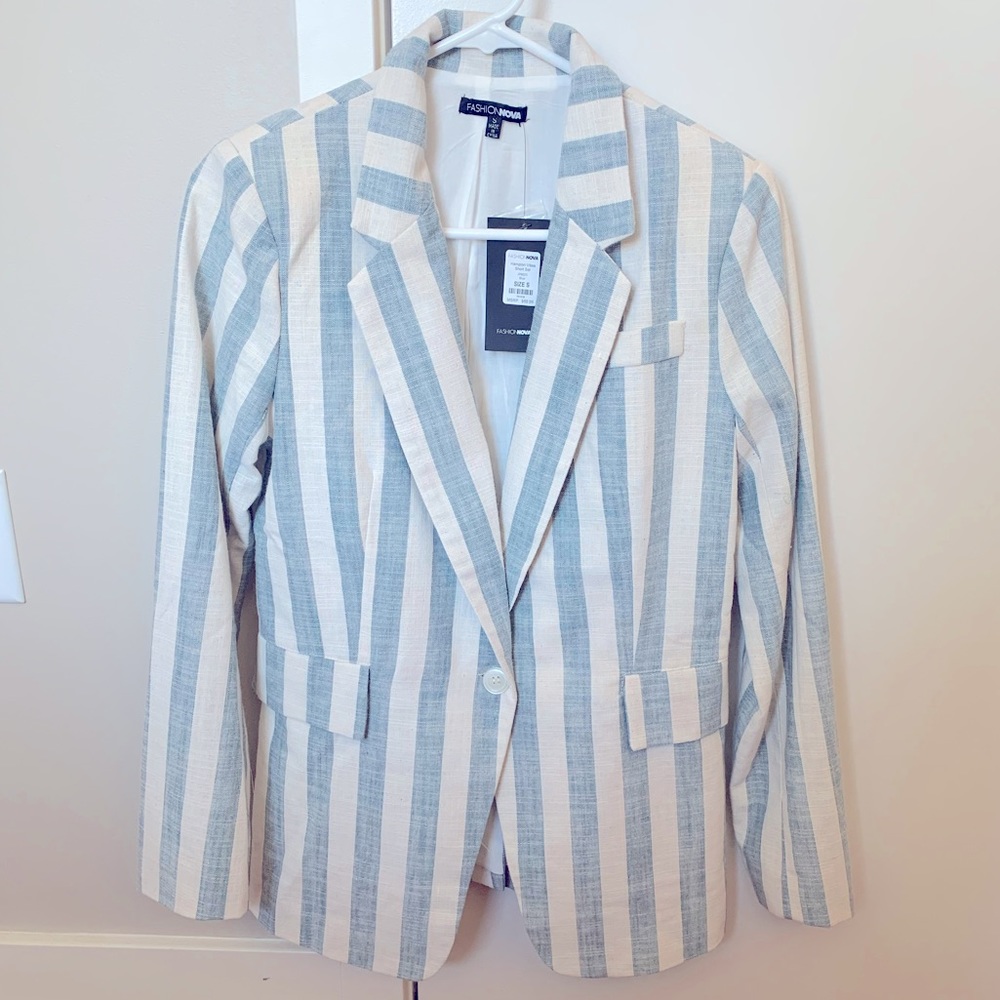 Fashion Nova Linen Blazer